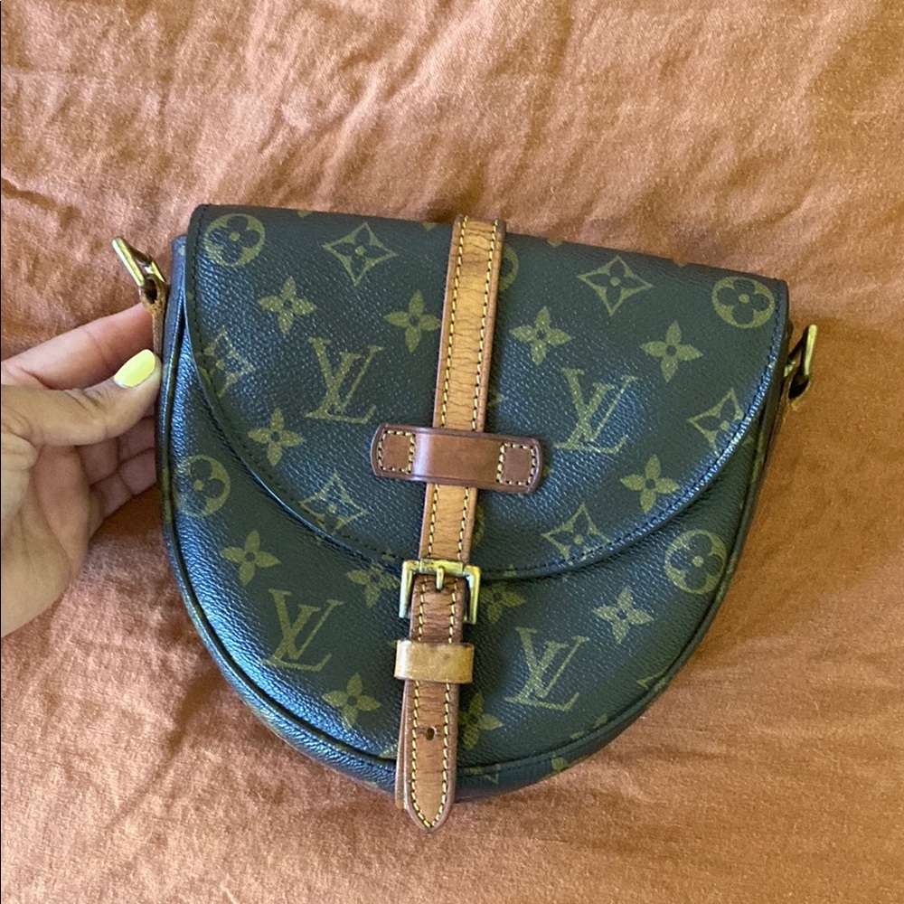 Vintage Louis Vuitton Monogram Chantilly Brown Crossbody Bag